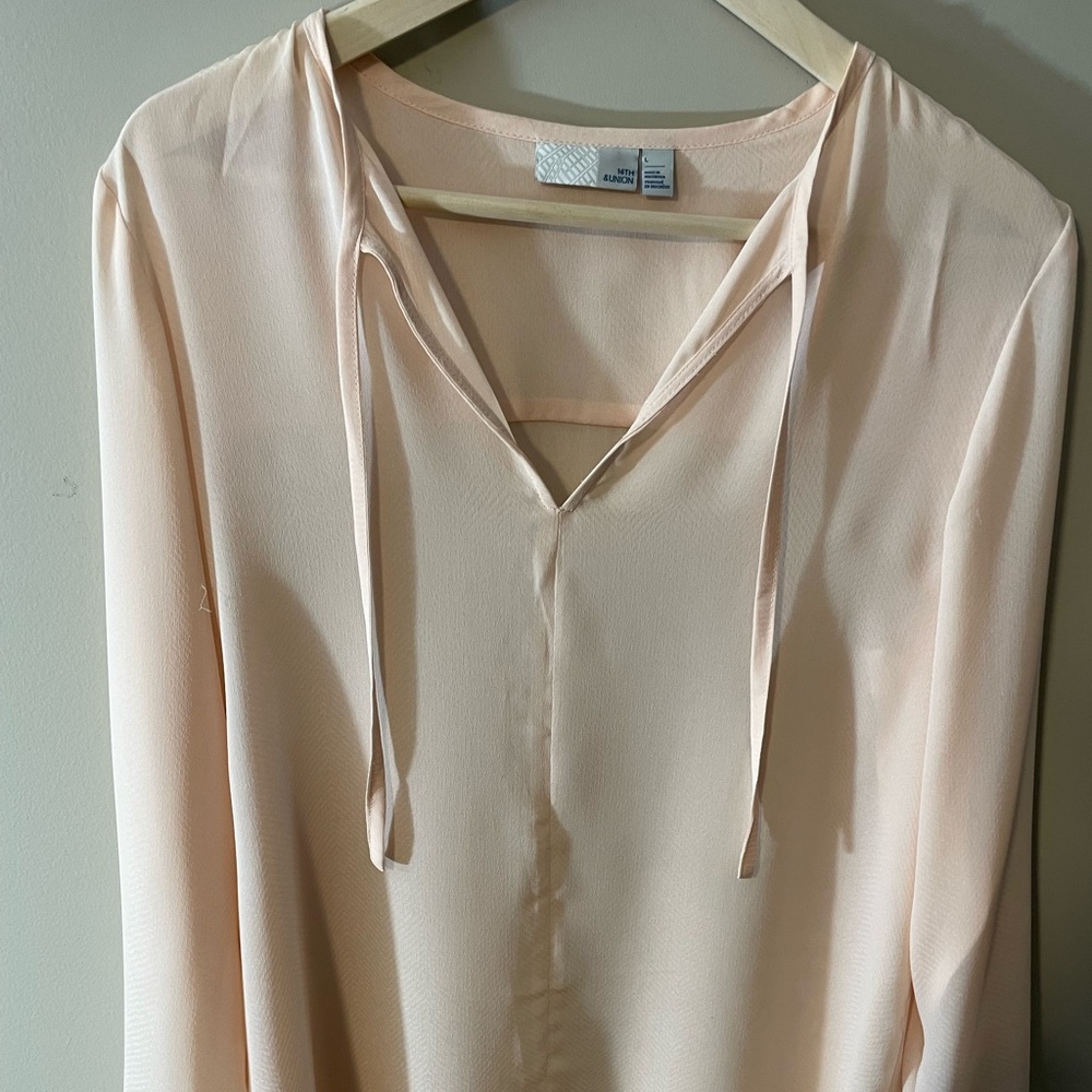 14th and Union pink blouse Large